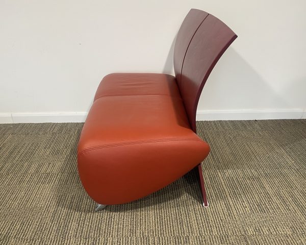 Dauphin Bobo 2 Seat Leather Sofa - Image 3