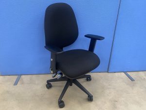 OFR High Back Ergonomic Chair in Black with Adj. Arms