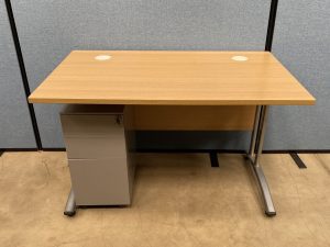 Used Rectangle Desk with Drawers - L1200xD800mm