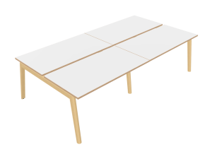 Nova Wood 4 Person Desk