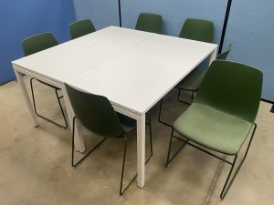 Square Meeting Table with Cable Access Port