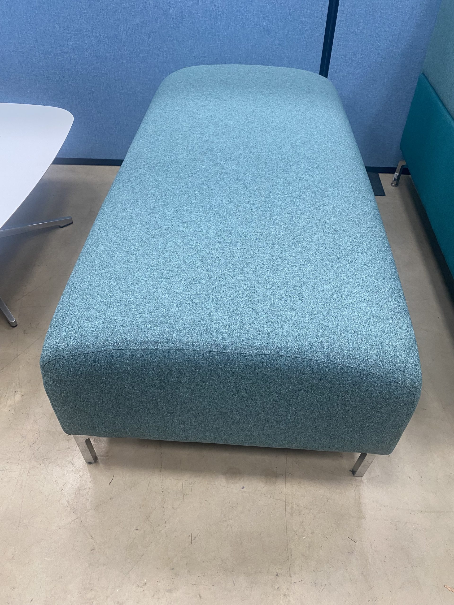 Sofa Bench in a Green Fabric | Used - Image 2
