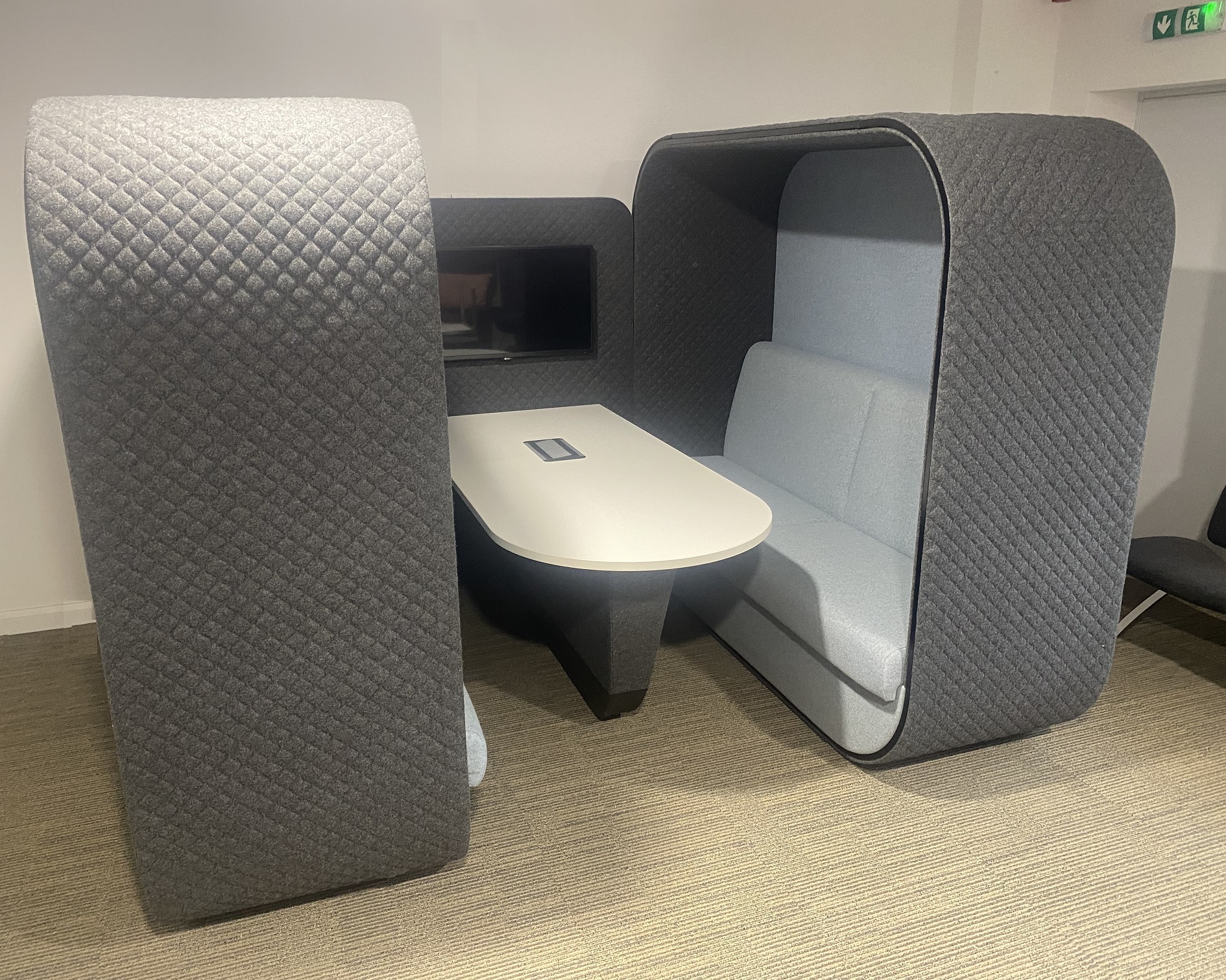 Boss Design Cocoon Booth in Blue & Grey - Used